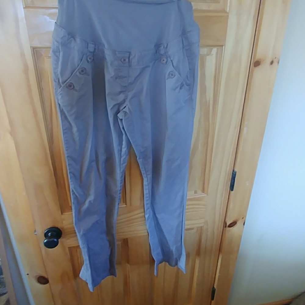 Size large maternity gray pants